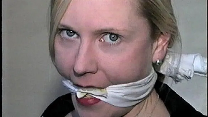 TAG Joi 1- Tied Up, Chair Bound, Mouth Packed, White Cleave Gag, Gag Talk