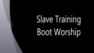 Slave Training Boot Worship