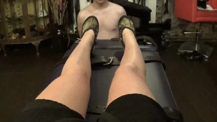 SLAVE BOY SHOE AND LEG WORSHIP (Part 1 of 2)