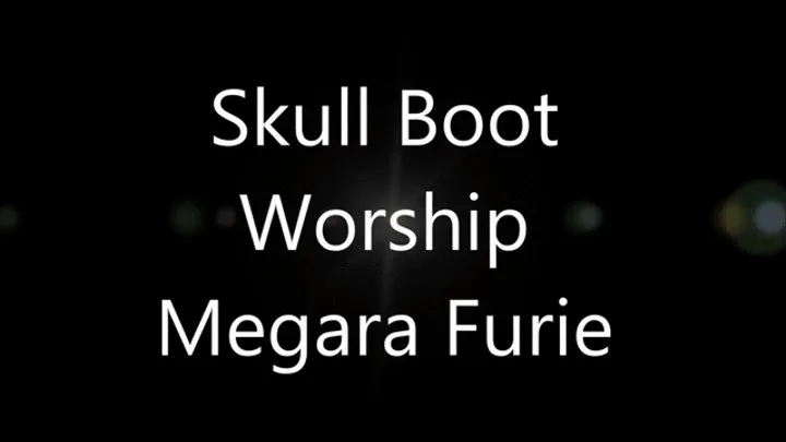 SKULL BOOT WORSHIP