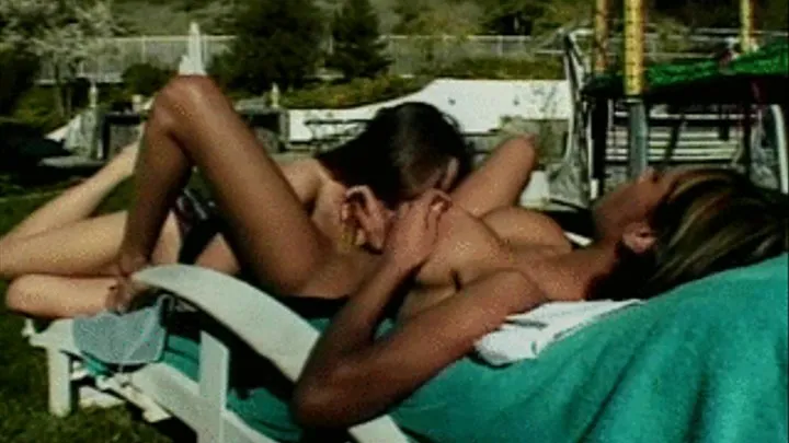 Interracial outdoor lesbian sex action