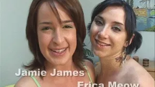 Squirting lesbian duo with Jamie James and Erica Meow