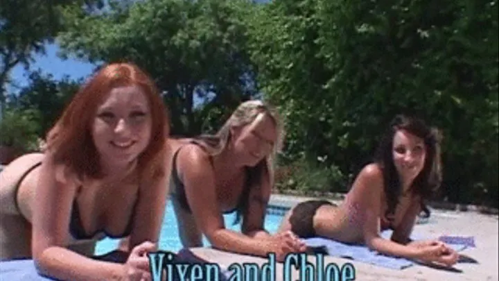 Outdoor lesbian session with Vixen and Chloe