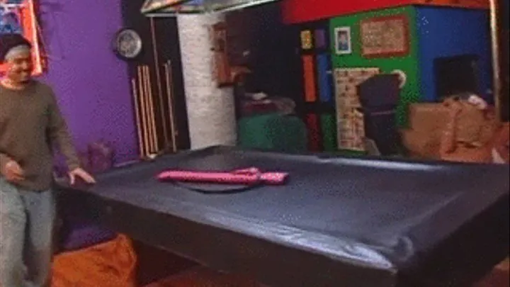 Bootylicious ebony babe gets fucked on pool table