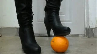 Black boots crush orange YCXX13100702