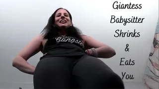 Giantess Babysitter Shrinks & Eats You