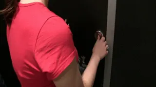 Blowjob in a fitting room!