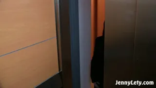 Hot wife Naked in an Elevator