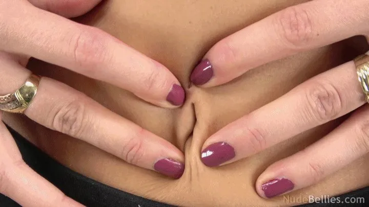 Gina's belly and belly button 1