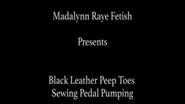 Madalynn Raye Black Leather Pump Pedal Pumping