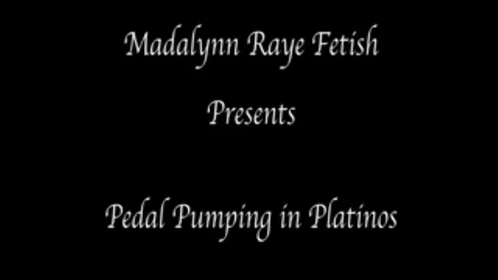 Madalynn Raye Pedal Pumping in Platino Pantyhose