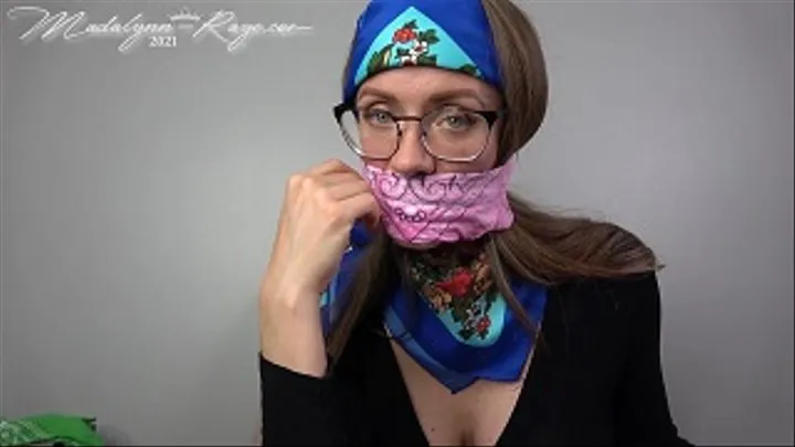 Silk scarves and bandana gag demo