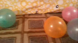 balloon popping with high heel