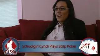 Schoolgirl Cyndi plays Strip Poker (version A)