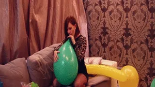 Balloon party (Blow to pop & sit to pop)