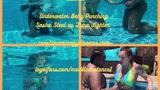 Underwater Belly Punching Sasha vs Luna