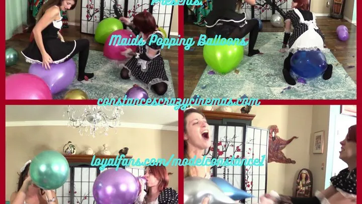 Maids Popping Balloons