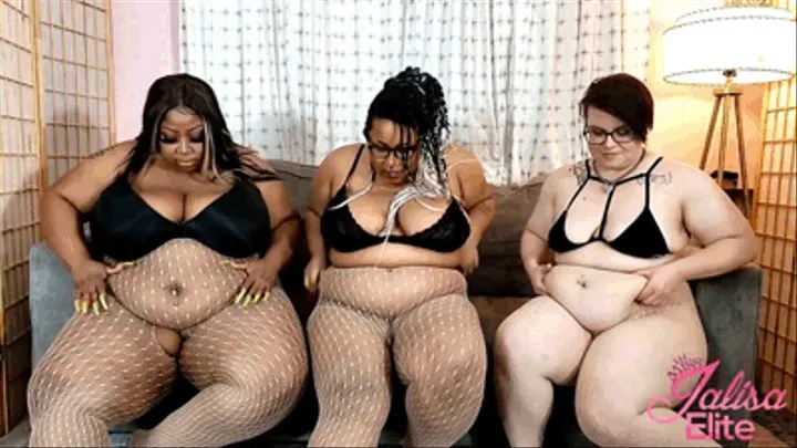 Triple BBW Fishnet Jiggle and Destruction