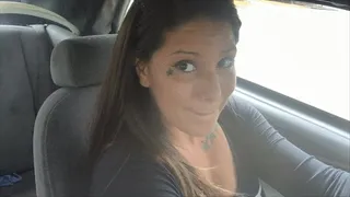 Brina Candi Driving in my Cat Panty Hose