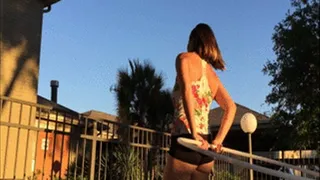 Hula Hooping in Booty Shorts