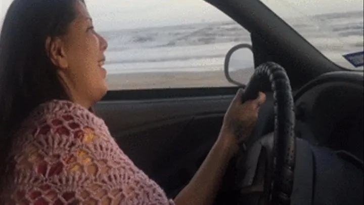 Driving Down the Beach Barefoot