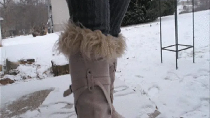 Snow Boots in the snow