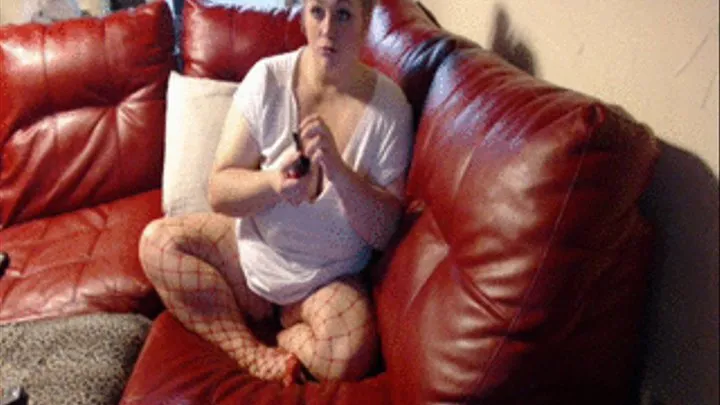 BBW watching TV, smoking, and eating