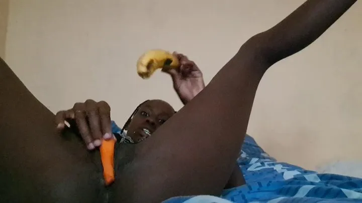 Ebony Carrot Fuck