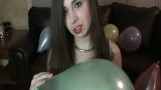 Adriana: Rubs Balloons on Chest