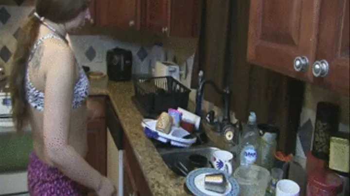 Adriana - Washing Dishes After a Party