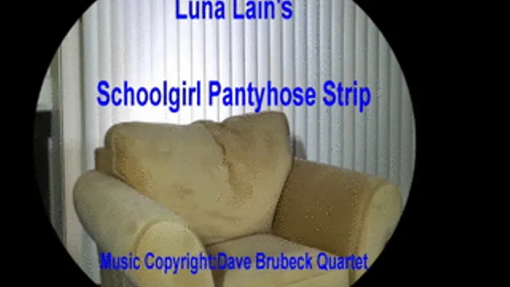 Luna Lain's Schoolgirl Pantyhose Strip