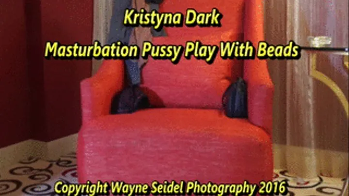 Kristyna Dark's Masturbation With Beads Play