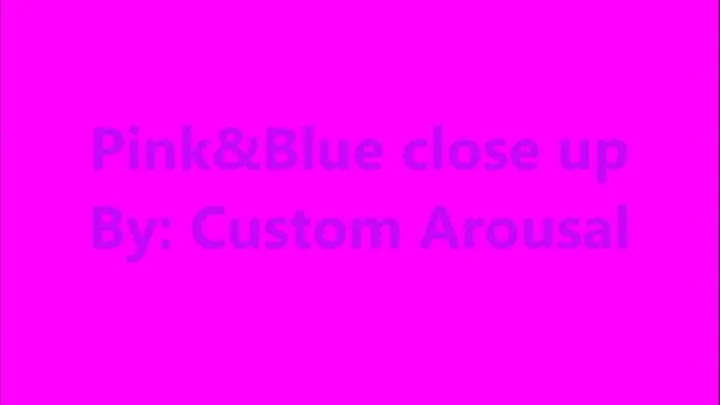 Pink & Blue close up