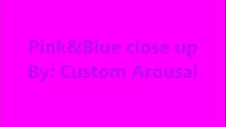 Pink & Blue close up