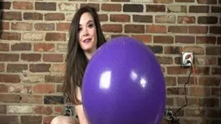 Huge Jellybean Purple Balloon