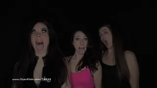 Multiple Girls Funny Face Fetish