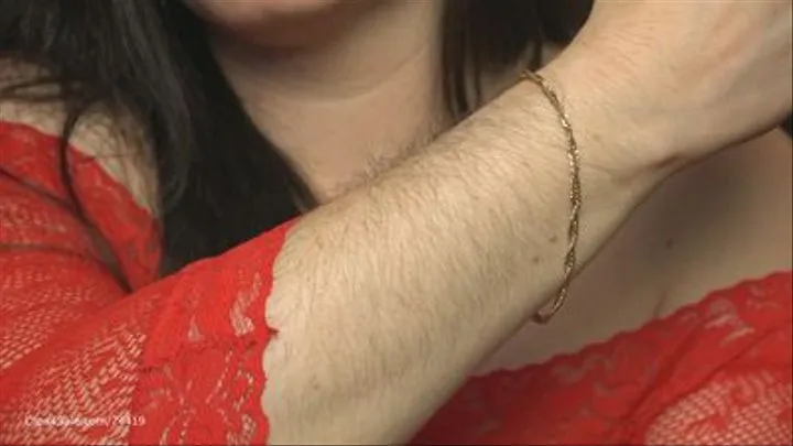 Fishnet Hairy Arm Tease