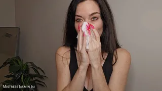 Sneezing and Tissue Nose Blowing with Jasmin Jai