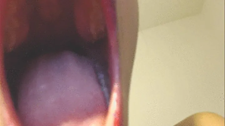 Long tongue and roof of mouth