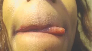 Licking Up Close
