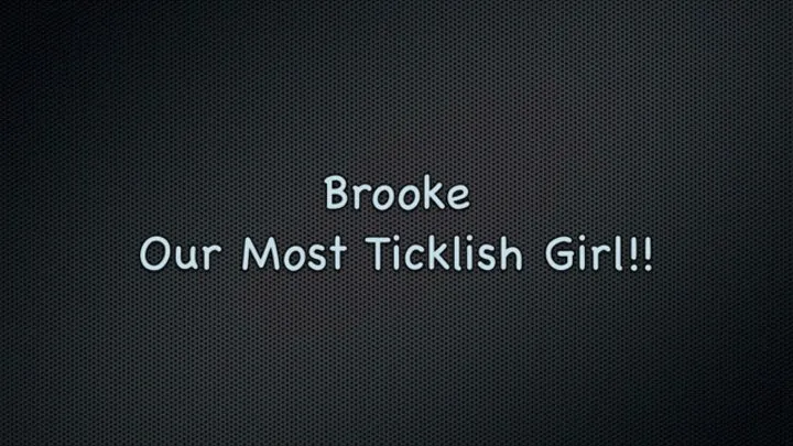 Brook The Most Ticklish Girl! FF, Feet