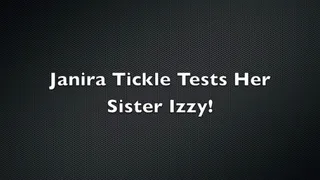 A Sisterly Tickle Test! FF, Foot tickling