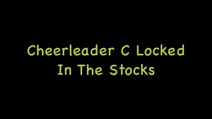 Cheerleader C Locked In The Stocks! FF, Feet