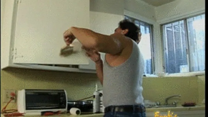 Horny repairmen banged by kinky babe in the kitchen - HQ