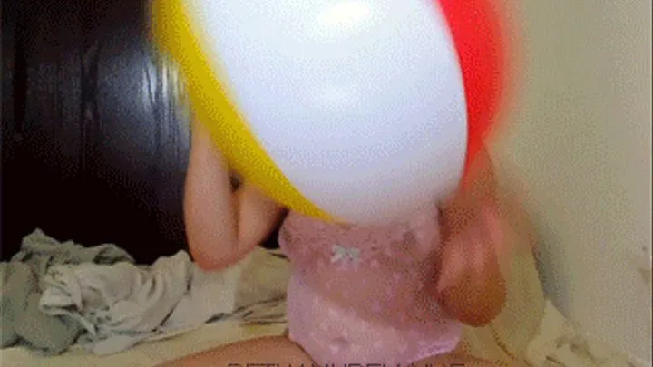 First Time With Beach Ball Gets Naughty