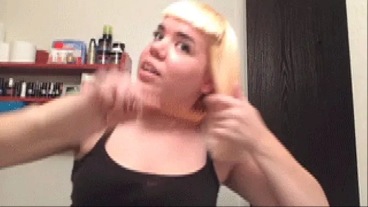 Combing My Bleach Blonde Hair