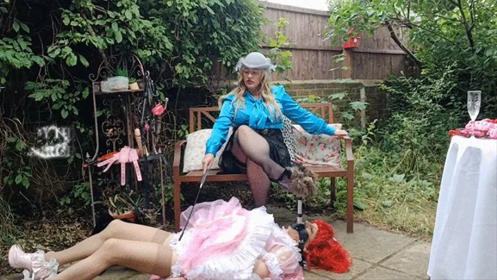 Lady Nina Birch - Garden Sissy Maid Training Pt4