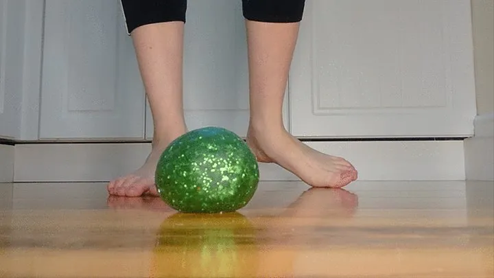 Green ball squished