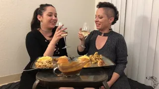 Thanksgiving Gravy Double Blowjob