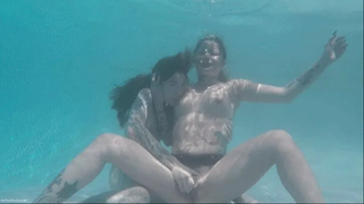 Underwater Lesbians 2 - Vanessa Vega & Charlotte Sartre Swimming Girl Girl Pussy Eating Finger Fucking Wet Look